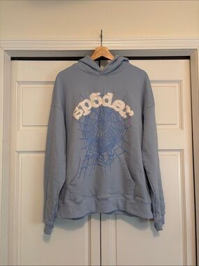 Sp5der Web Hoodie in 'Sky Blue’